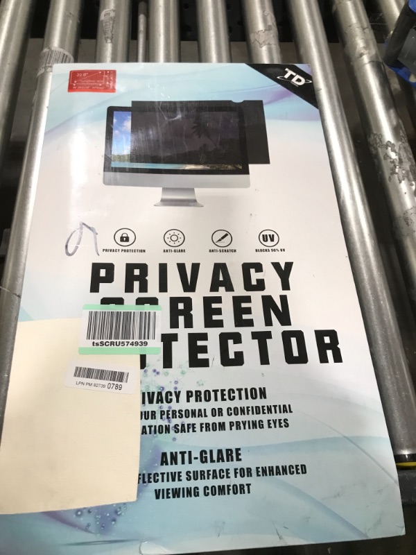 Photo 2 of 22 Inch Privacy Screen Filter for Desktop Computer Widescreen Monitor - Anti-Glare, Blocks 96% UV,Anti-Scratch with 16:10 Aspect Ratio
