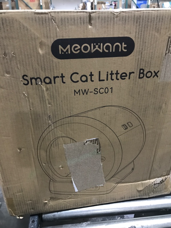 Photo 4 of MeoWant Self-Cleaning Cat Litter Box, Integrated Safety Protection Automatic Cat Littler Box for Multi Cats, Extra Large/Odor Isolation /APP Control Smart Cat Litter Box with Mat & Liner