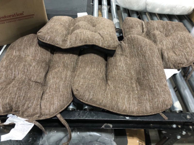 Photo 1 of 4 pack Bar Stool Seat Cushions - Brown