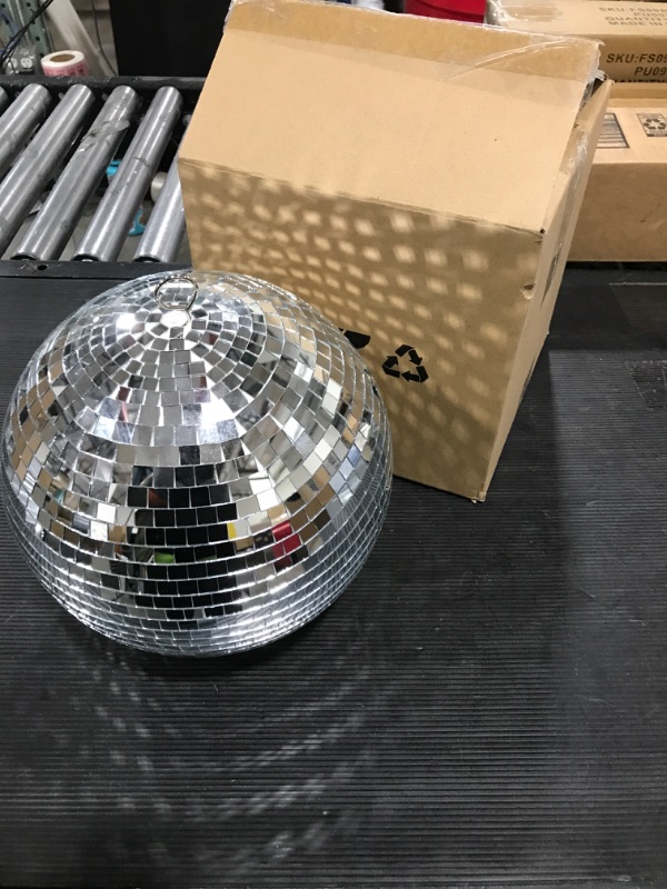 Photo 1 of 10" Mirror Disco Ball Great for a Party or Dj Light Effect Christmas
