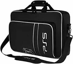 Photo 1 of Alltripal Carrying Case Compatible with PlayStation 5 Console, Case Travel Bag & Protective Shoulder Storage Bag Compatible with PS5 Disc/Digital Edition Headset/Controller/Stand/Game Cards & More