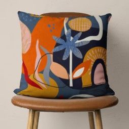 Photo 1 of Abstract throw pillow 17 x 17"