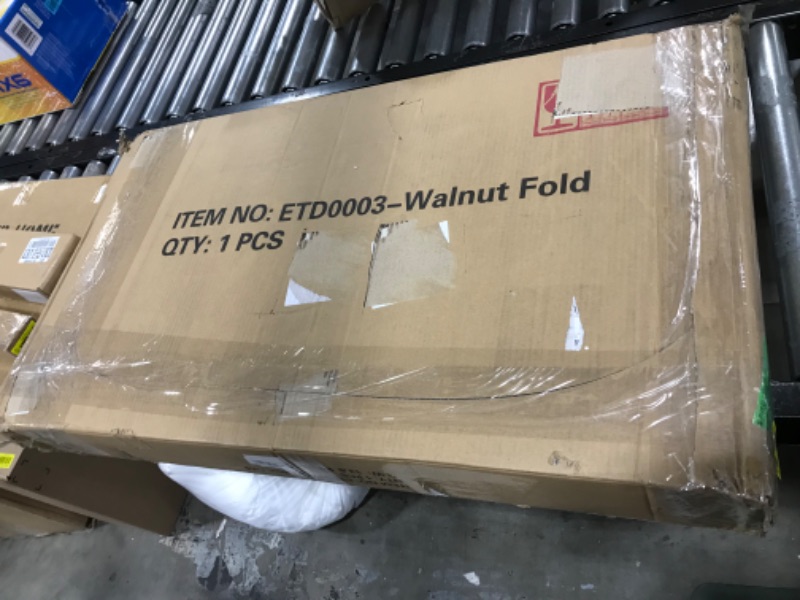 Photo 1 of TOETOL Folding Toddler Step Stool for Kids Kitchen Standing Tower , Bamboo Kids Helper Stool Adjustable Height with Learning Black & White Activity Board Walnut