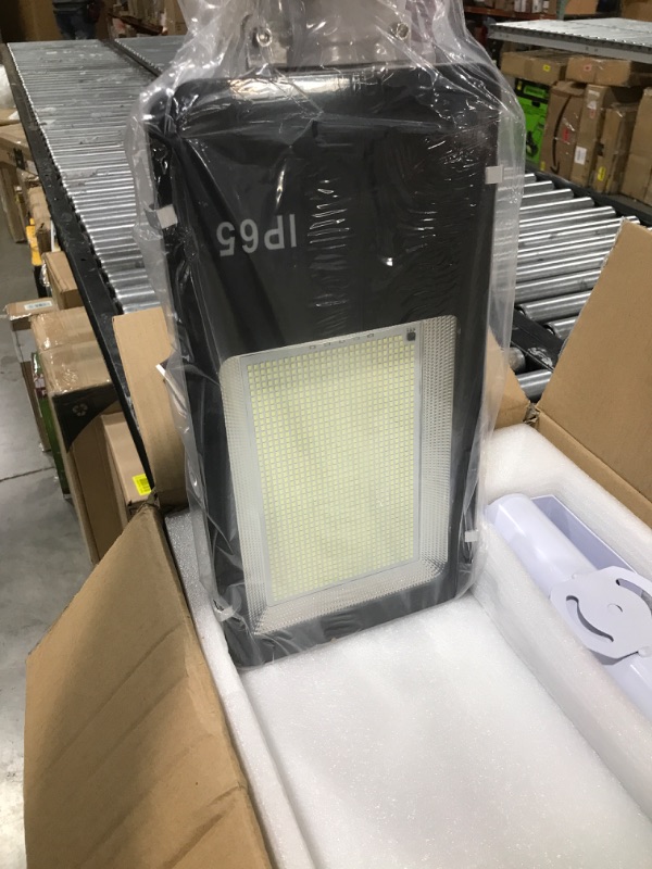 Photo 3 of A-ZONE 1000W Solar Street Lights Outdoor, 100000LM High Brightness Dusk to Dawn LED Lamp, with Remote Control, IP66 Waterproof for Parking Lot