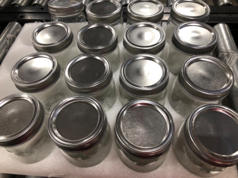 Photo 4 of 12oz Glass Jars With Lids Regular Mouth 16 Pack -Mason Jars 12 oz For Crafts, Meal Prep, Canning Jars For Food Storage Frascos De Vidrio Con Tapa Para Conservas-with 20 Chalkboard Stickers-Silver Lid