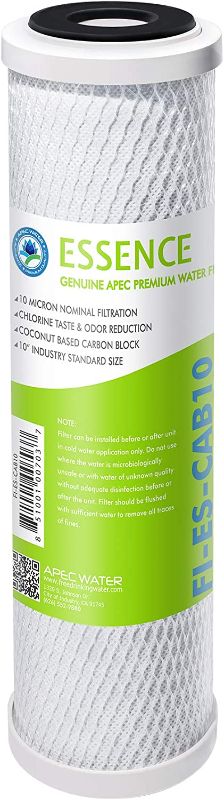 Photo 1 of 3pk of  APEC 10” Carbon Block Water Filter For Reverse Osmosis System, 10” x 2.5”, 10 Micron (FI-ES-CAB10)
