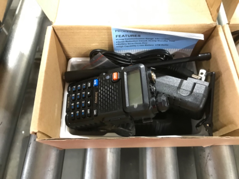 Photo 2 of Ham Radio UV-5R Pro 8W Dual Band Two Way Radio with Handheld Speaker Mic and Antenna 2Pack and Programming Cable
