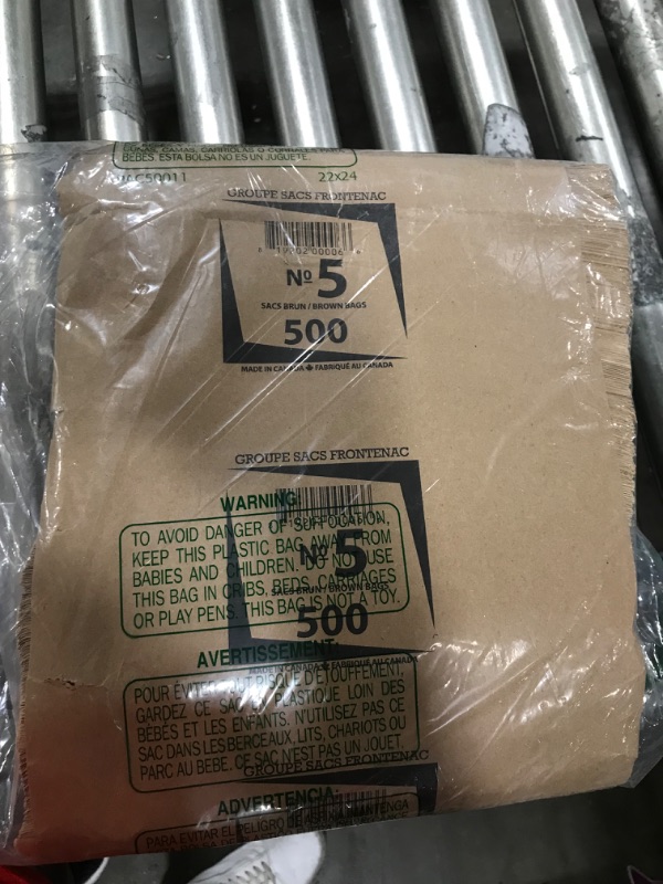 Photo 3 of 10 lb. Brown Paper Bag - 500 per pack
