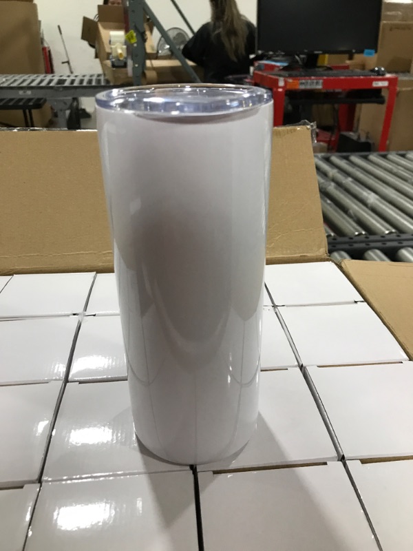 Photo 1 of 20 pack of tumblers, white.