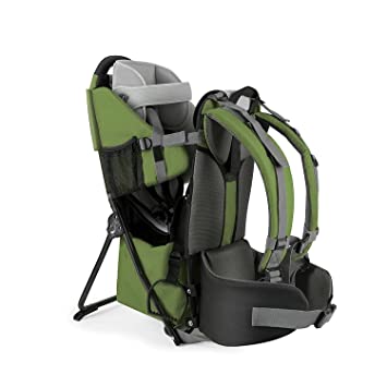 Photo 1 of besrey Hiking Baby Carrier Backpack Toddler Hiking Carrier Child Carrier Bakcpack for Baby with Canopy Army Green
