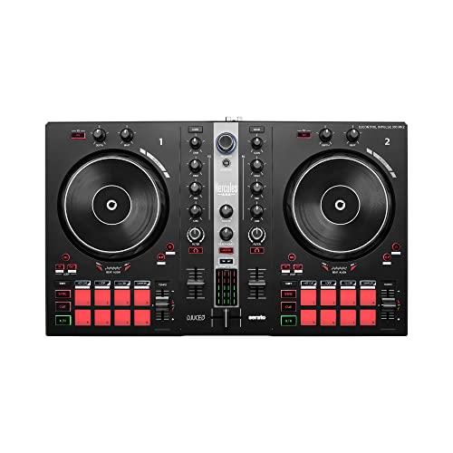 Photo 1 of Hercules DJControl Inpulse 300 MK2 – USB DJ Controller – 2 Decks with 16 Pads and Built-in Sound Card – DJ Software and Tutorials Included
