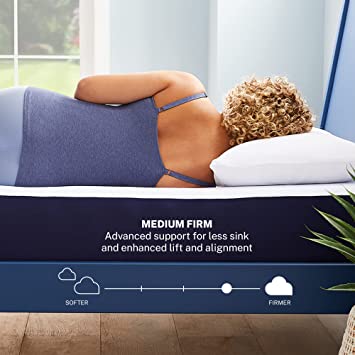 Photo 4 of Sleep Innovations Marley 10 Inch Cooling Gel Memory Foam Mattress with Airflow Channel Foam for Breathability, Twin Size, Bed in a Box, Medium Firm Support White Twin 10 Inches Mattress