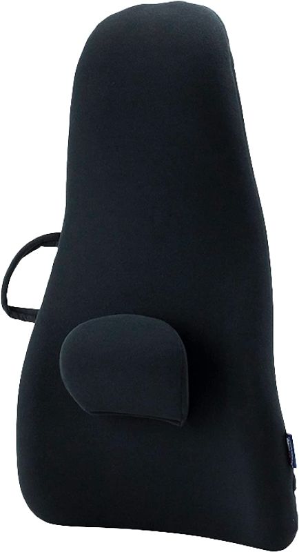 Photo 1 of ObusForme Highback Backrest Support - Extra Tall Padded Seat Cushion and Lumbar Support Pillow, Portable Posture Support with Soft and Durable Foam

