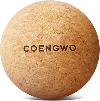 Photo 1 of COENGWO Cork Massage Ball - Yoga Therapy Ball for Myofascial Release, Trigger Point Therapy, Muscle Knots, Deep Tissue Relief with Carry ,(2.4'')