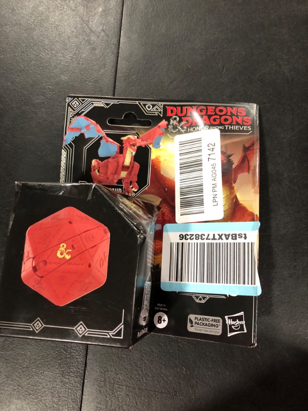 Photo 1 of Dungeons & Dragons Honor Among Thieves D&D Dicelings Red Dragon Themberchaud Collectible, Monster Dice Converting Giant d20 Action Figures Role Playing Dice (F5211) Red Dragon (Themberchaud)