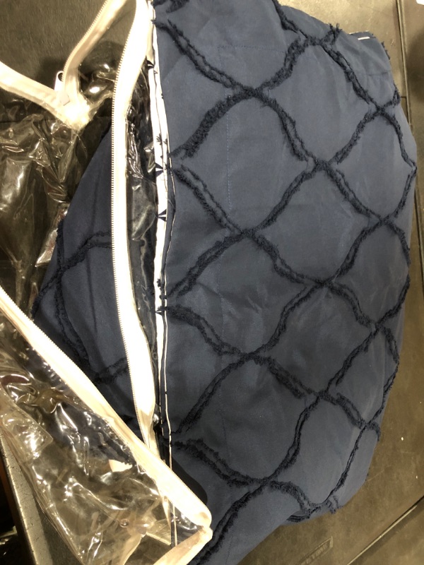 Photo 1 of 3pc Soft Bedding Set Queen Navy Blue