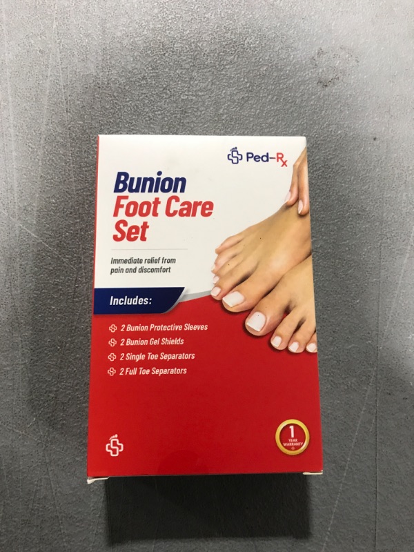 Photo 2 of Bunion Corrector for Women and Men - Relieve Bunion Pain and Correct Toe Alignment - 8 Piece Kit Includes: 2 Bunion Sleeves, 2 Toe Separators, 2 Toe Spacers, and 2 Gel Protector Shields - Straighten Overlapping Toes, Crooked Toes, Hammer Toe