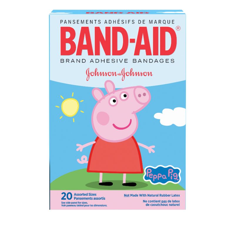 Photo 1 of 2 Boxes- Band-Aid Bandages, Adhesive, Peppa Pig, Assorted Sizes - 20 bandages