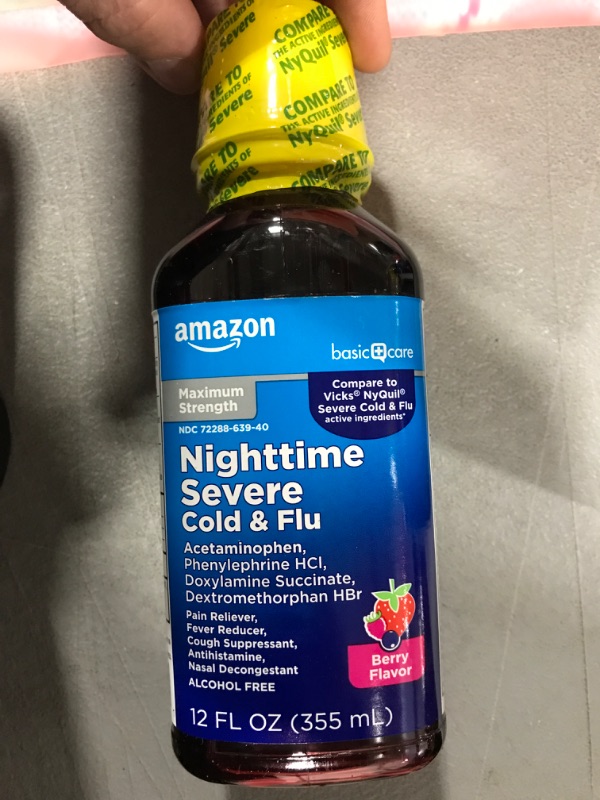 Photo 2 of Amazon Basic Care Severe Nighttime Cold and Flu Relief