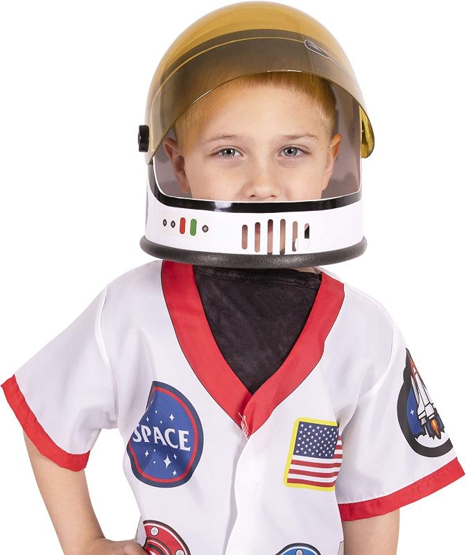 Photo 1 of Astronaut Costume Helmet for Kids with Movable Visor –& Built-in Foam Padding