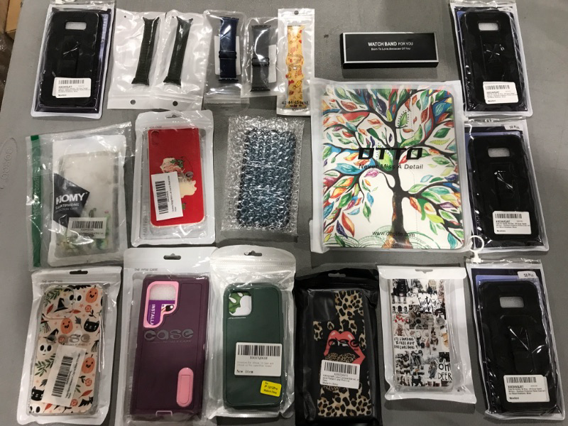 Photo 1 of Phone Case/Watchband Box Lot- Various Models and Designs!!!
