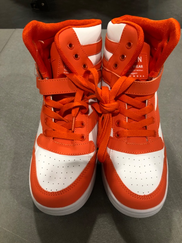 Photo 2 of [ Size M-7 & W-9] Orange and White Sneakers