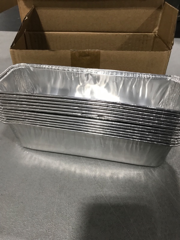 Photo 1 of 12 pack of aluminum steam table pans. 3" Deep, 5.9 x 8.04