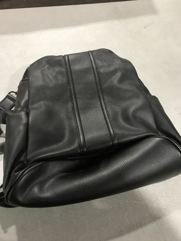 Photo 1 of Black leather mini backpack