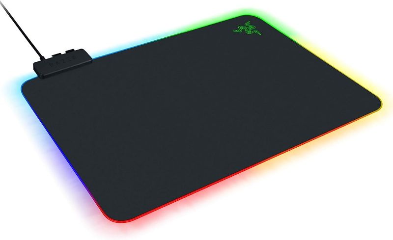 Photo 1 of Razer Firefly Hard V2 RGB Gaming Mouse Pad: Customizable Chroma Lighting, Built-in Cable Management, Balanced Control & Speed, Non-Slip Rubber Base