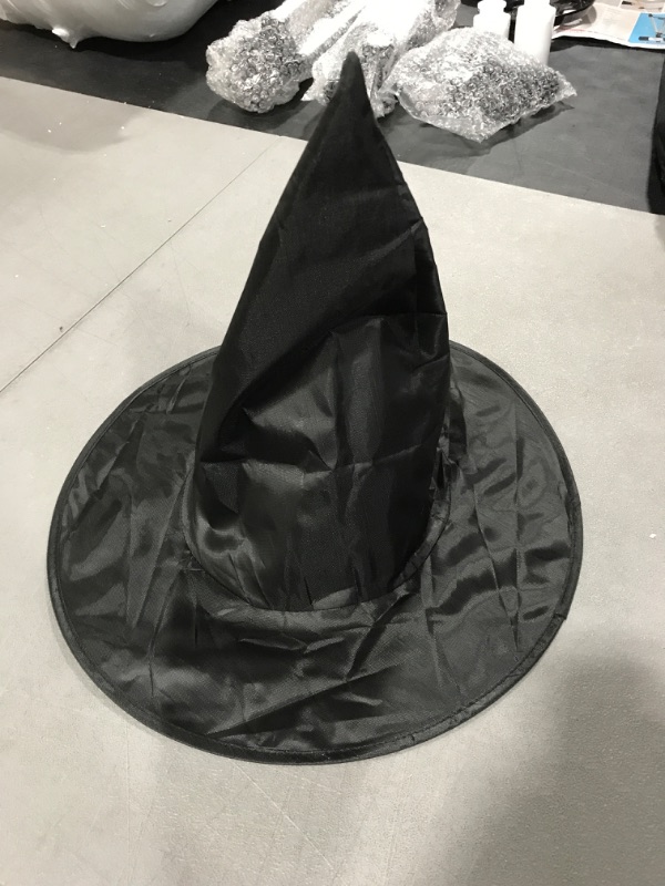 Photo 2 of 4 Witch Hats, Halloween Black Witch Hat Costume Accessory for Halloween Party
