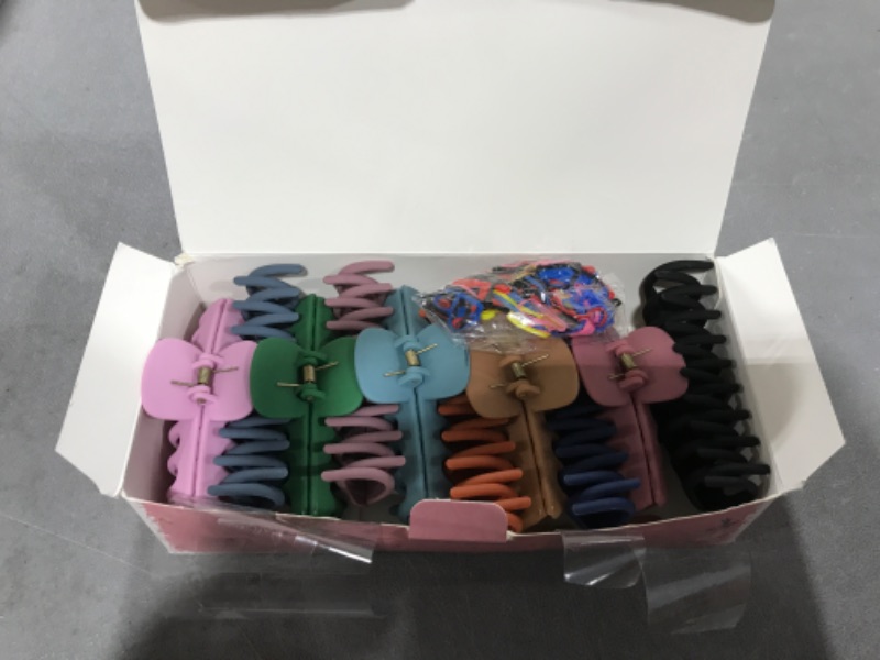 Photo 2 of 10 Colors Hair Claw Clips 4 Inch Matte Nonslip Large Hair Clips For Women Thick and Thin Hair Large Strong Hold Claw Clips For Thick Hair Strong Hold Hair Accessories for Women Trendy Jaw Hair Clips.