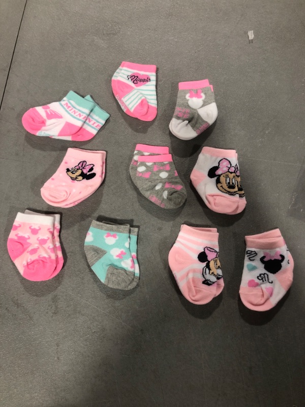 Photo 1 of INFANT MINNIE MOUSE SOCKS- SIZE 0-6MON-10PK