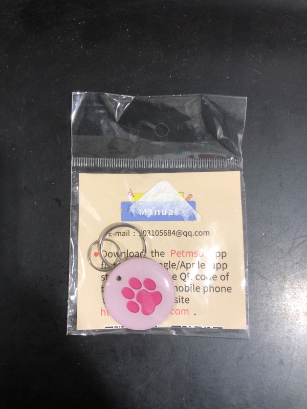 Photo 2 of Anzir QR Code Dog Tags Custom for Pets,Dog Name Tag Personalized for Pets?GPS Pet Id Tag?Scannable QR Pet Tags for Location?Cat Id Tag&Dog Id Tag with Online Profile (Dog paw-Pink)