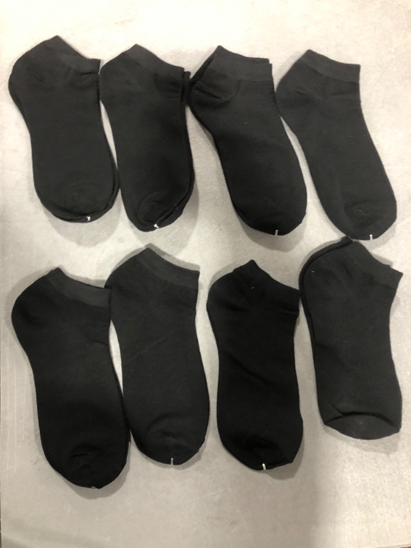 Photo 1 of [Size Adult  L] 8 Pack of Socks- Black