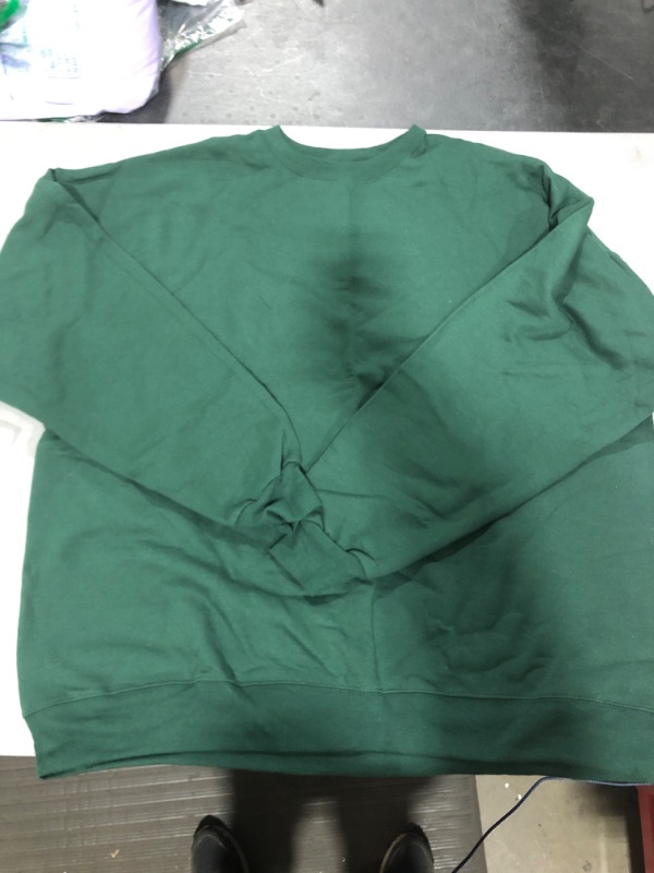 Photo 2 of [Size 2XL] Hanes Men's EcoSmart Sweatshirt XX-Large Deep Forest