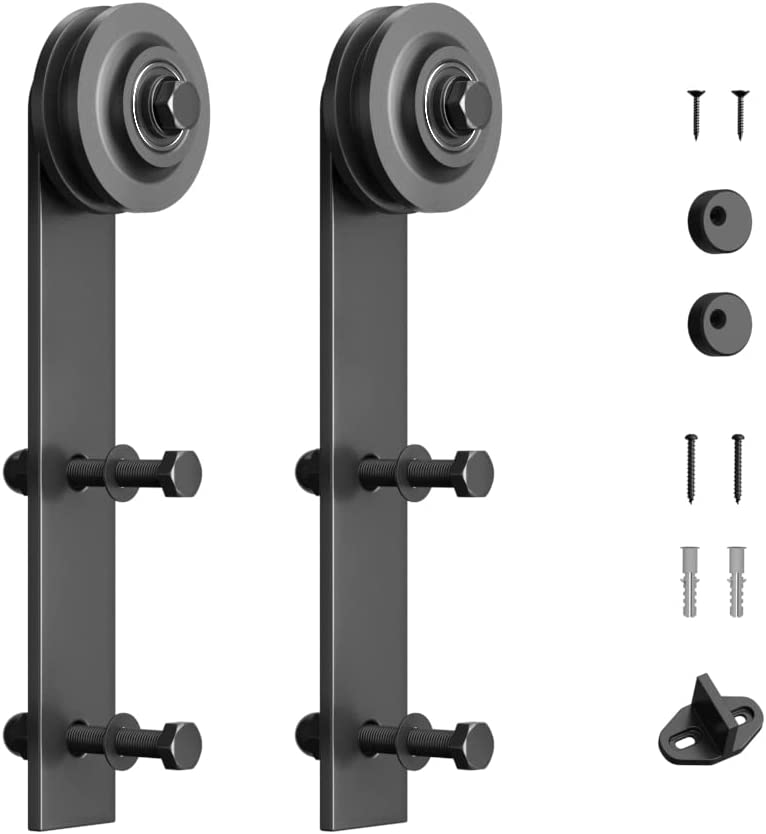 Photo 1 of 2PCS Barn Door Roller,Barn Door Hanger,Barn Door Wheel- Easy to Install- Fit for barn Door Track in Thick of 1/4"- Black(I Shape Hanger)
Brand: SANKEYTEW