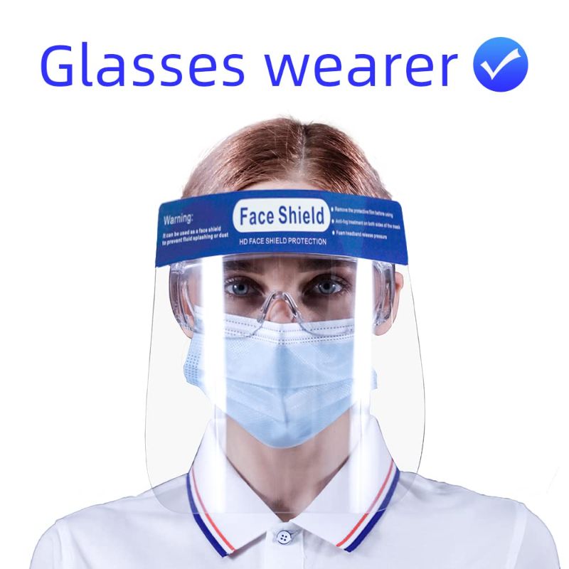 Photo 1 of 6 Pack-  Safety Clear Face Shield Anti Fog Face Shield for Women & Men Protective Face Shields