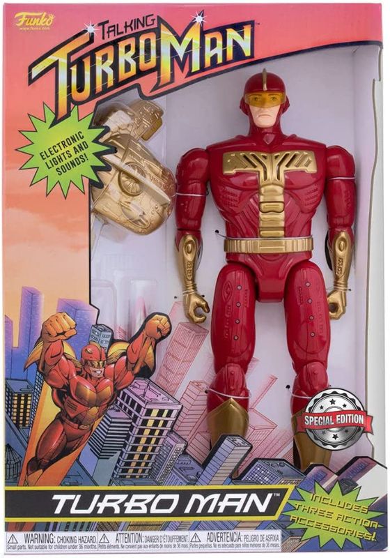 Photo 1 of Jingle All The Way – Turbo Man Electronic Figure by Funko