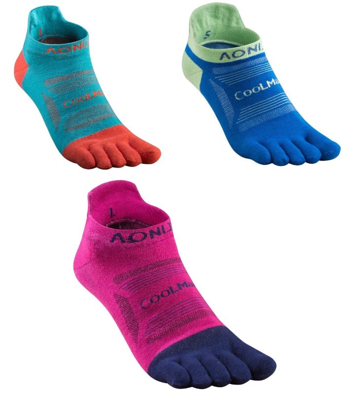 Photo 1 of [Size S] e Socks Five Finger Socks No Show Crew Athletic Socks Lightweight for Men Women Running Trail