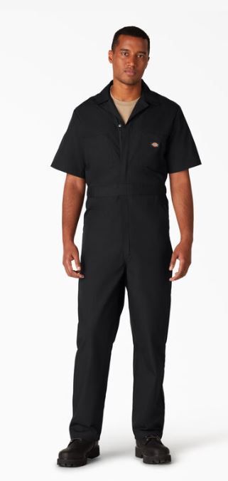 Photo 1 of [Size 3XL]  Dickies Short Sleeve Coveralls Black