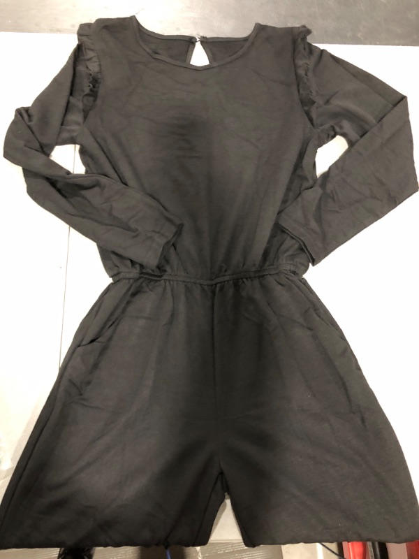 Photo 1 of [Size 12-13y] Juniors Jumpsuit with Pockets- Black