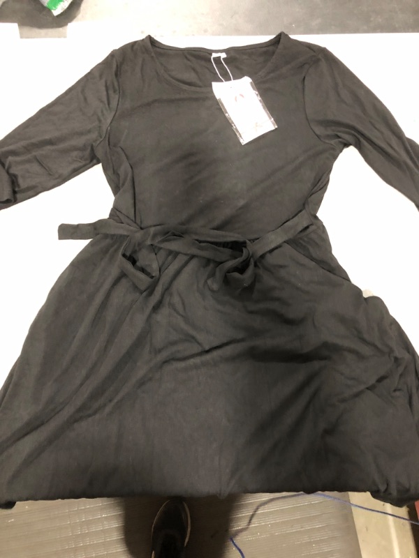 Photo 2 of [Size L] Charmyi Long Sleeve Dress- Black