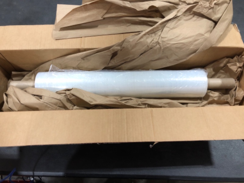 Photo 1 of PackageZoom 20 inch x 1000 Ft Stretch Wrap with Handle 73 Gauge Moving Supplies Stretch Wrap Pallet Stretch Film 1 Pack 1 Roll x 20" wide x 1000 ft.
