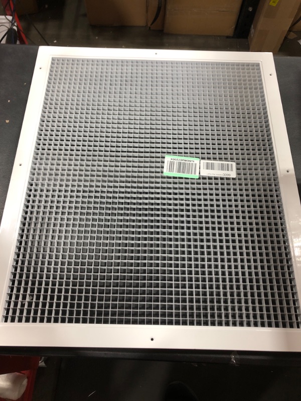 Photo 1 of 23 1/2" X 26" ALUMINUM/WHITE RETURN AIR GRILLE
