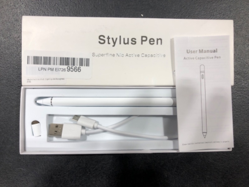 Photo 2 of Active Stylus Pen Compatible for iOS&Android Touch Screens, Pencil for iPad with Dual Touch Function,Rechargeable Stylus for iPad/iPad Pro/Air/Mini/iPhone/Cellphone/Samsung/Tablet Drawing&Writing
