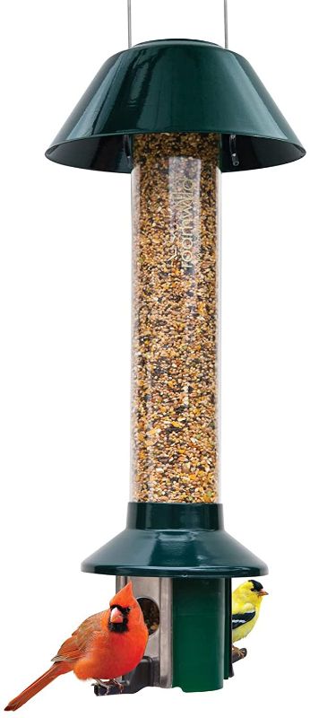 Photo 1 of 
Roamwild PestOff Squirrel Proof Wild Bird Feeder Mixed Seed Sunflower Heart Version - Green - 3LBS Seed Capacity – 21”x8”x8” (w/Hanger) https://a.co/d/0slZULI