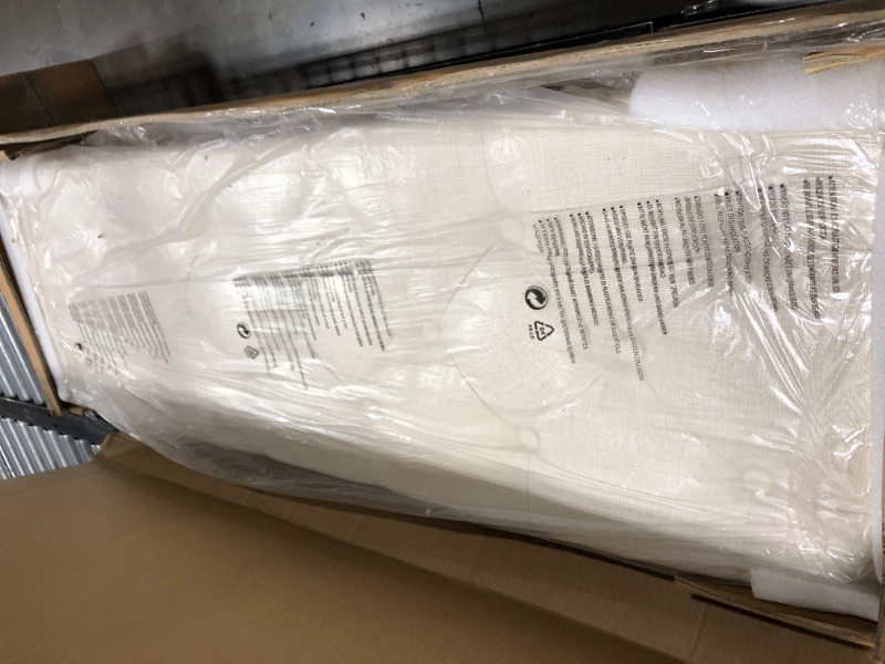 Photo 1 of WINGBO 44" Rectangular Tufted Ottoman Bench Seat, Birch Frame & Carved Rubber Wood Legs & Faded Wood Finish, French Style Home Furniture for Entryway Foyer Mudroom Bedroom End of Bed, Beige 44" Large 3 Person Seat