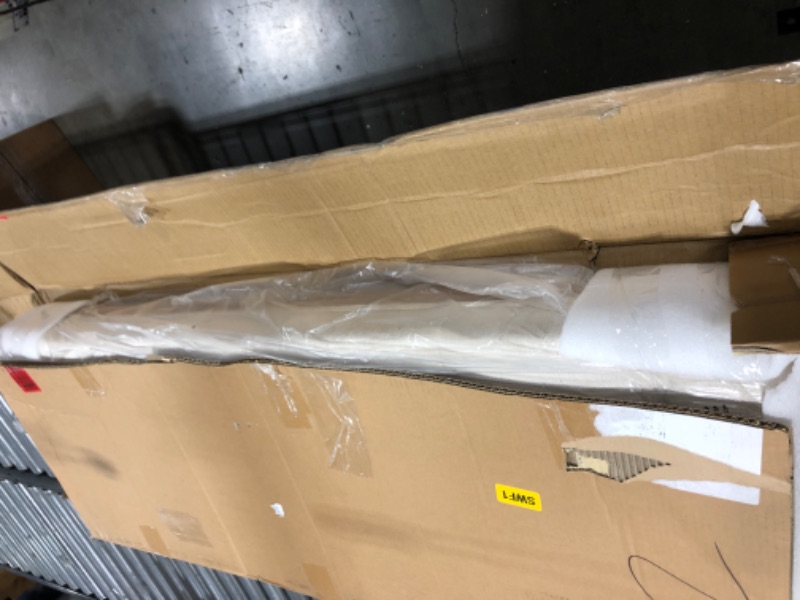 Photo 1 of WINGBO 44" Rectangular Tufted Ottoman Bench Seat, Birch Frame & Carved Rubber Wood Legs & Faded Wood Finish, French Style Home Furniture for Entryway Foyer Mudroom Bedroom End of Bed, Beige 44" Large 3 Person Seat