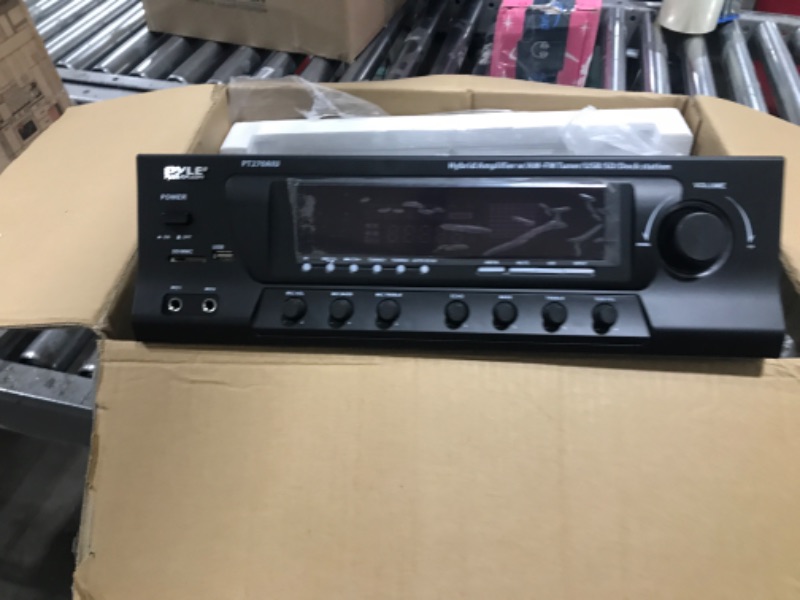 Photo 4 of 300W Digital Stereo Receiver System - AM/FM Qtz. Tuner, USB/SD Card MP3 Player & Subwoofer Control, A/B Speaker, IPhone MP3 Input with Karaoke, Cable & Remote - PT270AIU Amplifier System 300W with USB, SD Input