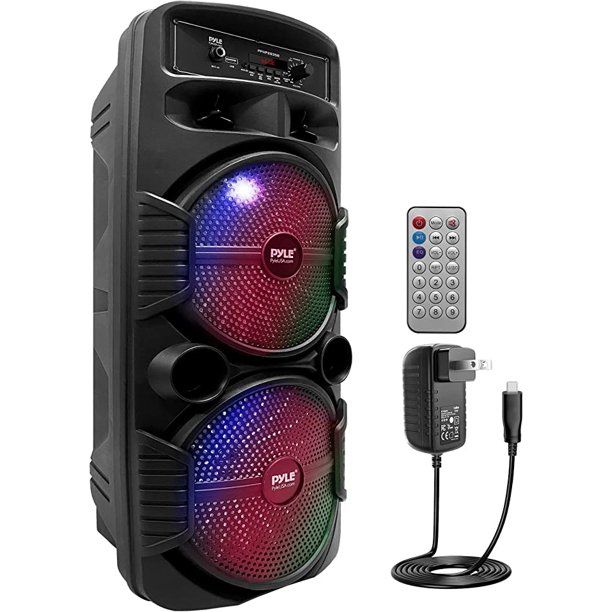 Photo 1 of Pyle Portable Bluetooth PA Speaker - 600W Rechargeable Outdoor Bluetooth Speaker Portable PA System
